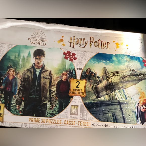 Harry Potter Wizarding World 3D Puzzles –500 Pieces 2 pack - Picture 2 of 3